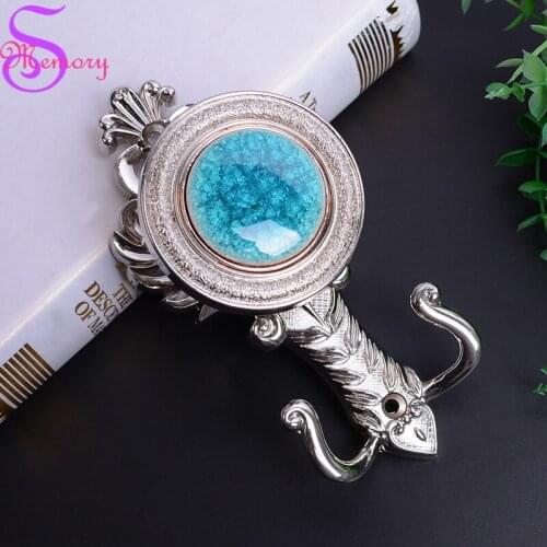 2017new Luxury Curtain Tie Back Holders Alloy marble Tieback Wall Hat Bag Clothes Hooks Hanger Home Decor