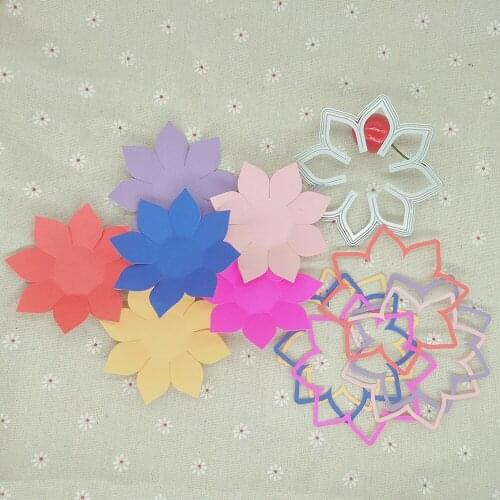 New Octagonal Flower metal cutting die scrapbook for photo album paper diy gift card decoration embossed Die Mould