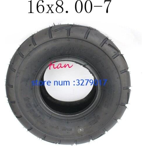 2019 Hot Sale Multi-style and Multi-pattern 16x8.00-7 ATV Tire Fit for ATV 50CC,90CC,70CC,110CC,125CC Outer Tubeless Tyre