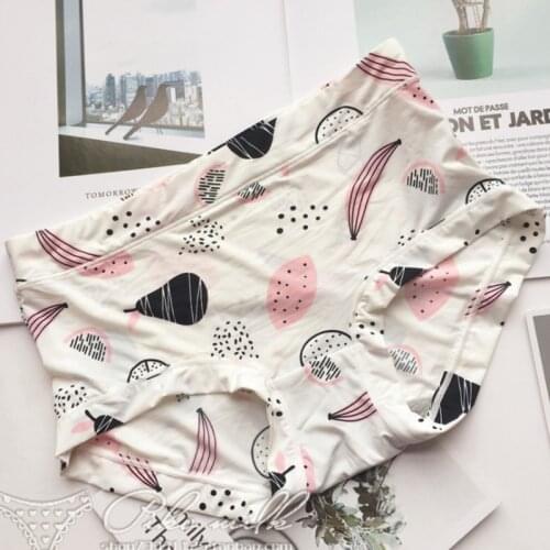 SP&CITY Cute Panties Sexy Womens Underpant Ice Silk Seamless Thong Comfort Underwear Cotton Briefs Girl Mid-Rise Lingerie Tanga