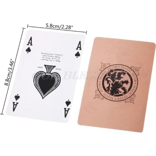 Ultra-thin Plastic Playing Cards Set Trend 54pcs Deck Poker Classic Magic Tricks Tool Magic Poker Card Magician Props Bar Party