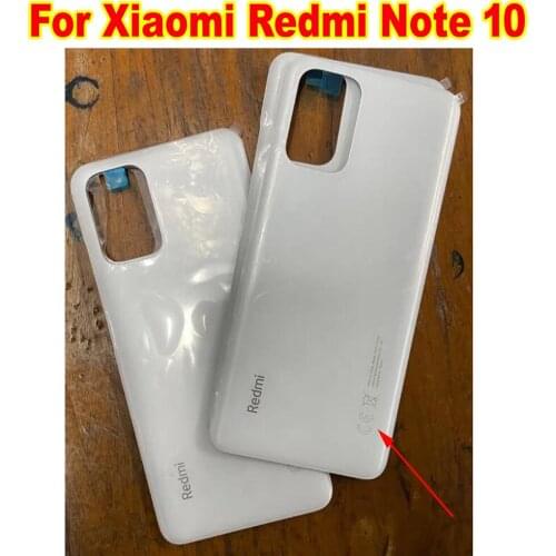 High Quality For Xiaomi Redmi Note 10 Back Battery Cover Housing Door Lid Rear Case with Adhesive tape