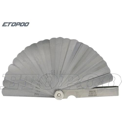 High precision feeler 0.02-1.0mm feeler gauge piece gap gauge thickness gauge feeler piece 32pcs/ set