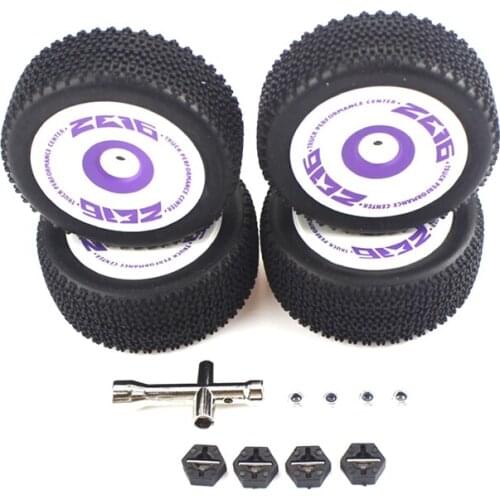 For WLtoys 124019 1/12 RC Car Spare Parts Front & Rear Tire Tyre Wheel Accessories