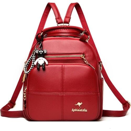 Bagpack Women Leather Backpack Designer Shoulder Bags For Women 2020 Back Pack School Bags For Teenage Girls Mochila Feminina