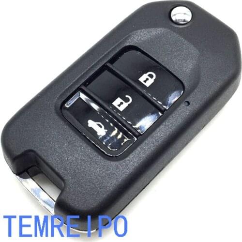 3 Buttons Remote car folding flip key shell for Honda GREIZ Civic City XRV Vezel auto
