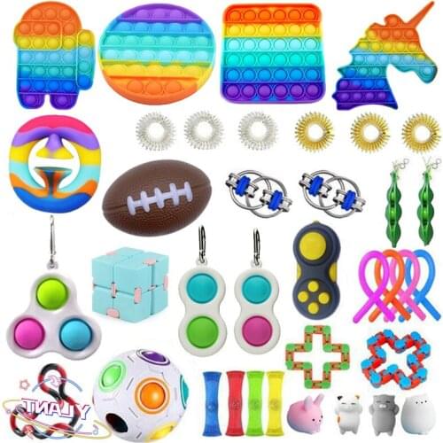 Fidget Toys Anti Stress Set Strings POP YOU Relief Pack Gift For Adults Children Figet Sensory Squishy Relief Antistress