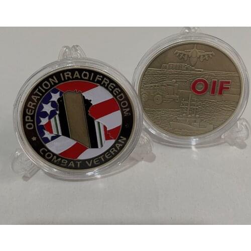 US Warship Fighter Helicopter Bronze Painted Commemorative Coin Challenge Coin Coins Collectibles #12