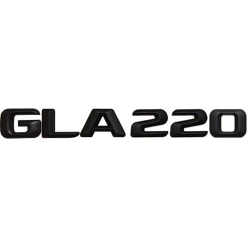 Matt Black " GLA 220" Car Trunk Rear Letters Word Badge Emblem Letter Decal Sticker for Mercedes Benz GLA Class GLA220