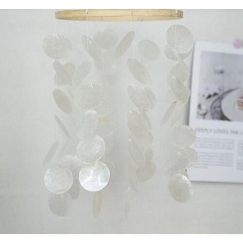 Natural Shells Wind Chime Bedroom Balcony Room Ornament Outdoor Garden Decorations Creative Birthday Gifts