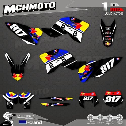 MCHMFG Customized Team Graphics Backgrounds Decals Custom Stickers For 07-10 SXF 08-11EXC Graphics