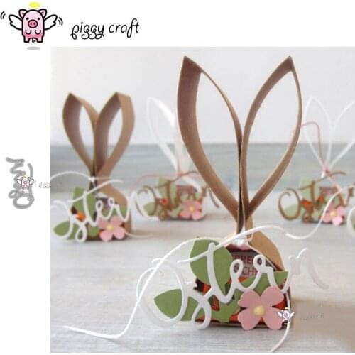 Piggy Craft metal cutting dies cut die mold Easter letter Scrapbook paper craft knife mould blade punch stencils dies