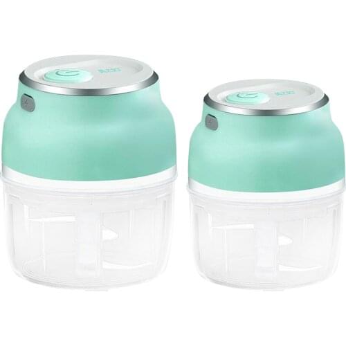 Mini Electric Garlic Press Powerful Cordless Meat Mincer Food Chopper Portable for Travel Camping Picnic