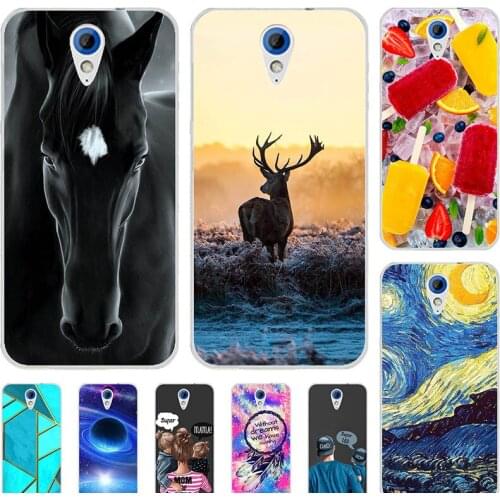 Fashion Bumper Cute Case For HTC Desire 620 620G 820 Mini D820mu 5.0" Case Soft Silicone Cat Horse Flower Cover Back Shell