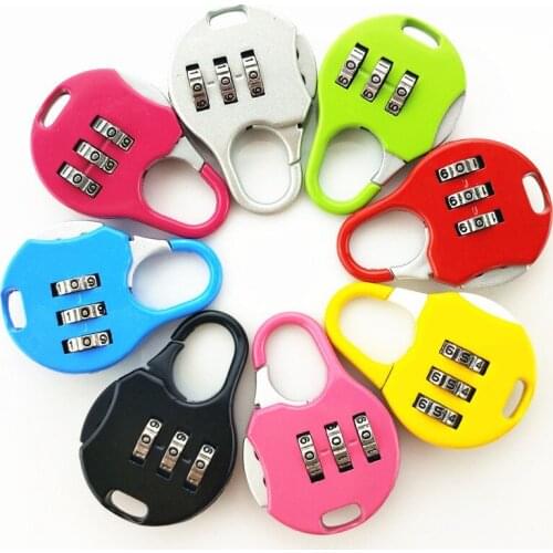 100pcs Padlock For Backpack Suitcase Stationery Password Lock Student Children Outdoor Travel GYM Locker Security 5X3.5CM NO16