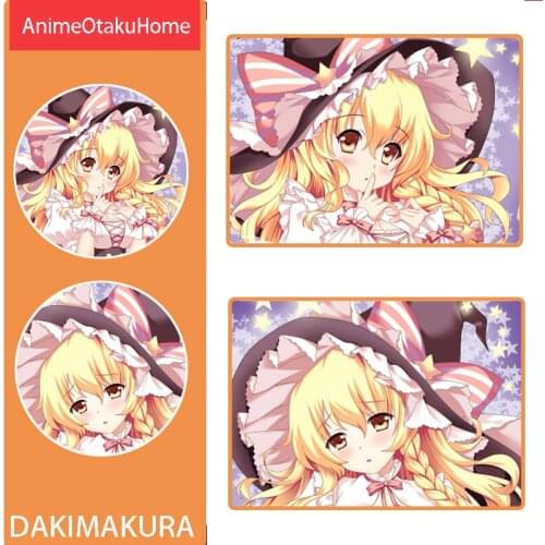 Anime Touhou Project Kirisame Marisa Throw Pillow Cover Hugging Body Pillowcase Otaku Bedding Decoration Dakimakura Pillow Case