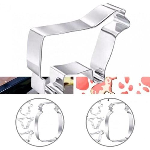 Non-sticky Stainless Steal Steel Cow Head Cookie Cutter Baking Supplies