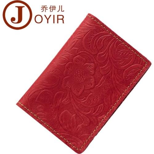 Delicate Business Card Holder Passport Cover Genuine leather Embossing restoring ancient ways Passport Holder Protector Wallet