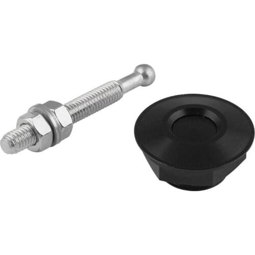 2021 New 1Set Universal Push Button Quick Release Hood Pins Bonnet Lock Clip Latch Bumper