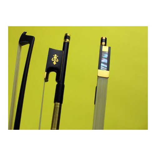 New Professional black Carbon fiber violin bows 4/4 size Ebony Frog violin parts