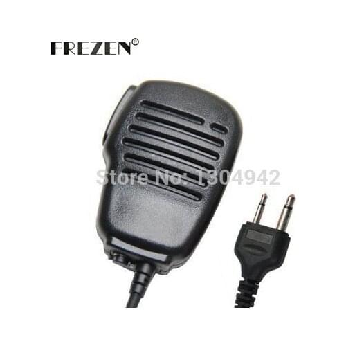 New Rainproof Shoulder Remote Speaker Mic Microphone PTT for 2-pin I-com Yaesu Vertex Radio