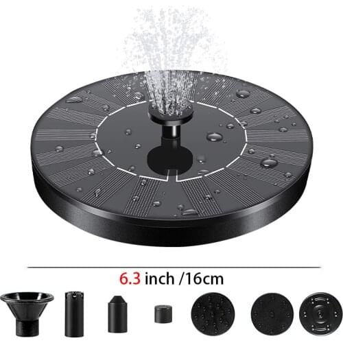 Solar Water Fountain Pool Pond Waterfall Fountain Watering Kit Solar Powered Pump Outdoor Submersible Floating Garden Decoration