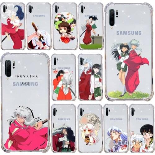 Amine Love Inuyasha Phone Case Transparent for Samsung s9 s10 s20 Huawei honor P20 P30 P40 xiaomi note mi 8 9 pro lite plus
