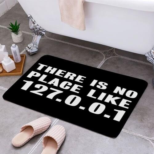 Programming Gift 127001 3D Print Doormats Rectangle Non-Slip DoorMat Bedroom Kitchen Entrance Print Door rugs Dropshipping