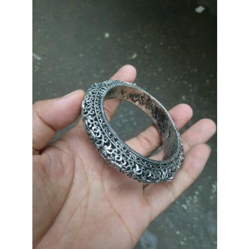 Rare old Chinese QingDyansty hollow carved silver bracelet, Free shipping