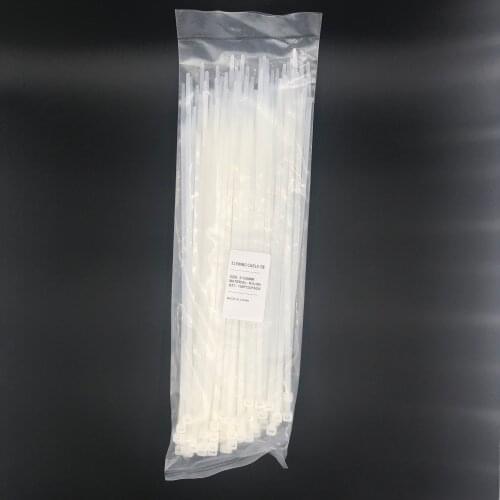 ELEWIND Self-locking plastic nylon Cable Ties Wire Zip Cable Tie fastening ring cable tie white color 4*250