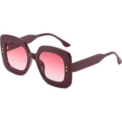 Oversized Sunglasses Big Frame Plastic Eyewear New Stylish Classic Sqaure Shades Eyewear for Men and Women Accessories Gift