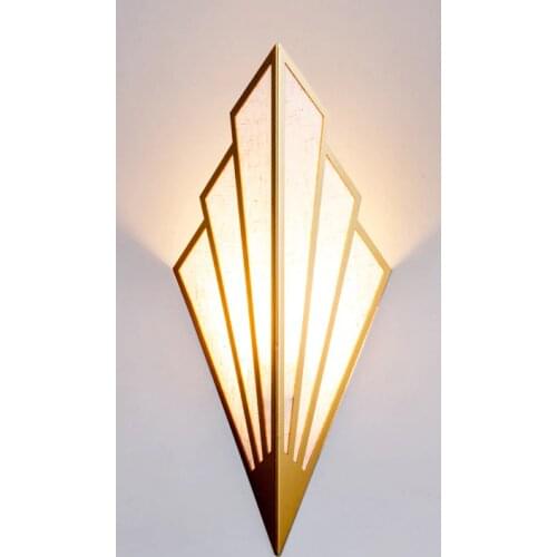 Modern Fabric Fan LED Wall Lamps Gold Black Metal Sconce Wall Lights for Home Bedroom Hotel Bedside Lamp Mirror Light Fixtures
