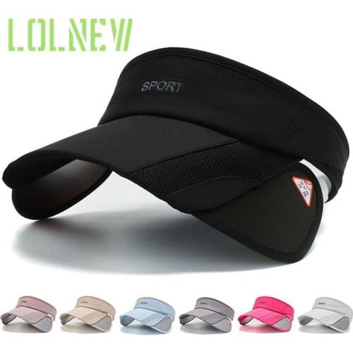 Spring Summer Sports Sun Cap Men Women Adjustable Cotton Visor UV Protection Tennis Golf Running Sunscreen Hat