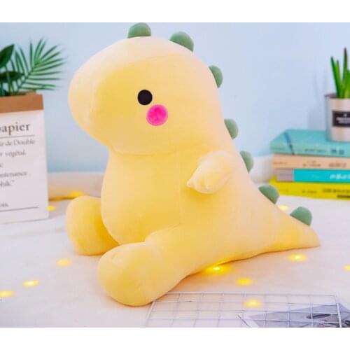 Lovely Dinosaur Plush Doll Huggable Cartoon Down Cotton Toy Nap Lying Pillow Toy Couple Backrest Soft Creative Doll