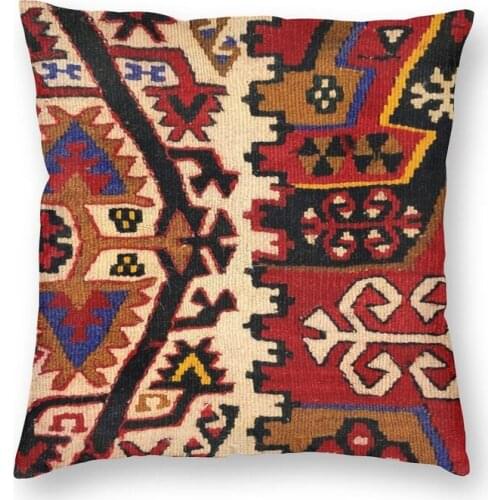 Retro Boho Turkish Kilim Navaho Weave Woven Textile Cushion Covers Sofa Decoration Persian Tribal Ethnic Art Throw Pillow Case
