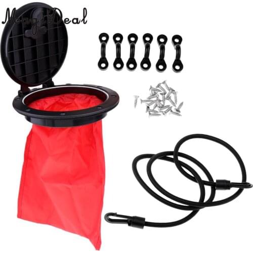 MagiDeal Universal 8 inch Nylon Kayak Deck Plate Hatch Cover & Storage Bag, Paddle Leash Clip for Canoe Dinghy Inflatable Boat
