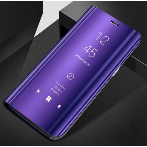 Iphone5se2 Mirror Flip Case For iphone5 se2 Luxury Clear View PU Leather Cover For iphone5se 2 Smart View Case for iphone 5se 2