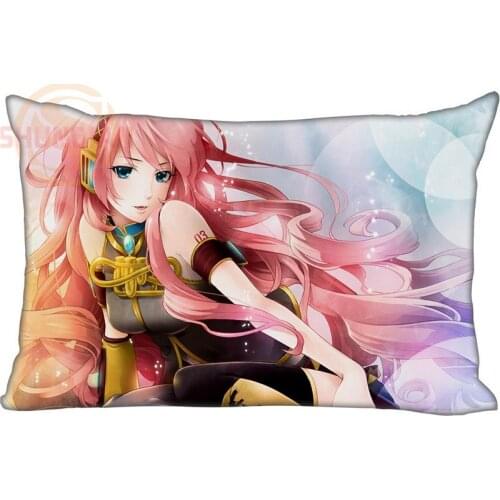 Hot Sale Custom Rectangle Pillow Case Anime Girl#1 Excellent Quality Zippered Soft Pillowcase SQ00811@H01