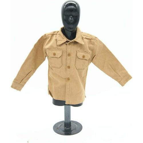 1/6th WWII U.S. Army Paratrooper Rangers Yellow Shirt Model for 12" Action Doll