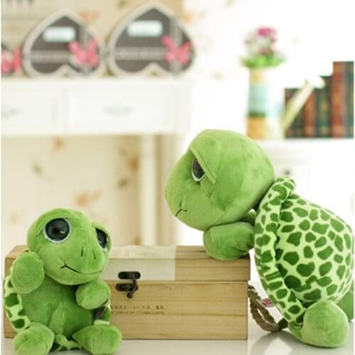 2Pcs/Lot New 18cm Cute Army Green Big Eyes Turtle Plush Toy Turtle Doll Turtle Kids As Birthday Christmas Gift Baby Plush Toys