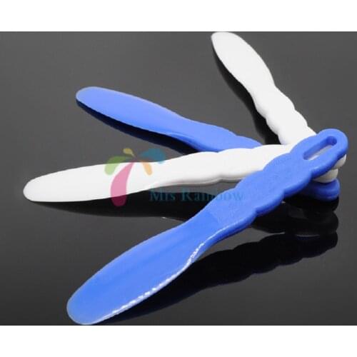 4/Pcs Dental Mixing Spatula Lab Assorted Knife Plastic Mixing Spatula Material Dental Lab Tool 2 Color
