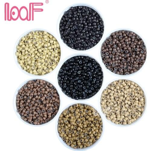 60 bottles 30000pcs 3.0mm*2.5mm micro loop nano ring COPPER+SILICONE high quality Beads nano hair extension tools