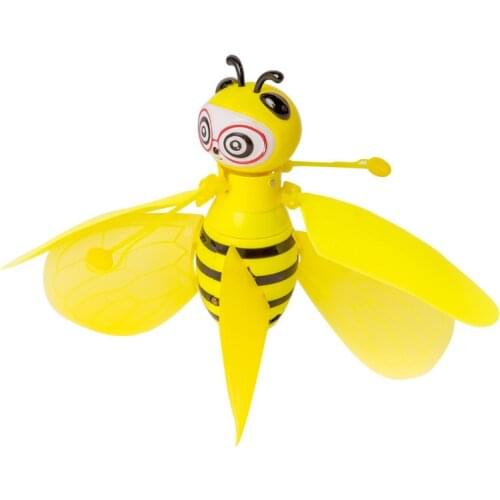 Creative Little Bee Induction Aircraft Suspension Glow Boy Girl Children Toys To Send Childrens Birthday Gifts Christmas Gifts