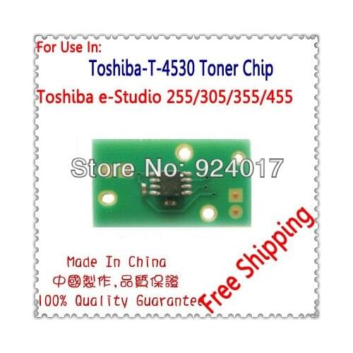 For Toshiba T-4530 T-4530C T-4530D T-4530E 4530 Toner Cartridge Chip,For Toshiba E STUDIO 205 255 305 355 455 Printer Toner Chip
