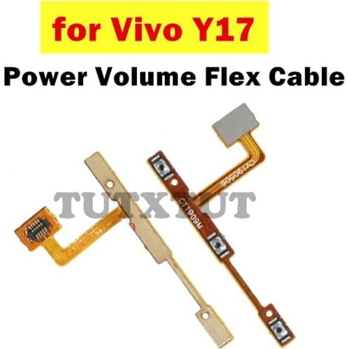 For Vivo Y17 Power Volume Flex Cable ON OFF Side Button Switch Flex Cable Replacement Repair Spare Parts