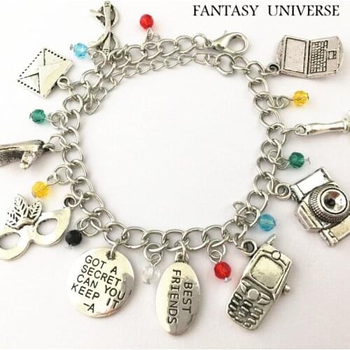 FANTASY UNIVERSE Freeshipping 20pc a lot Pretty little liars Charm Bracelet MEINV02
