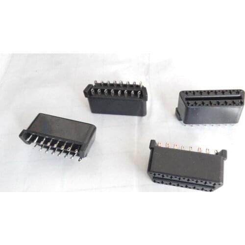 J1962F OBDII OBD-ii OBD 2 OBD2 16Pin 16 PIN Female Connector Plug Universal Auto Diagnostic Cable Adapter 10pcs