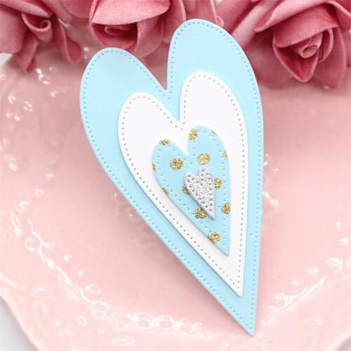 KLJUYP Hearts Metal Cutting Dies Scrapbook Paper Craft Decoration dies scrapbooking