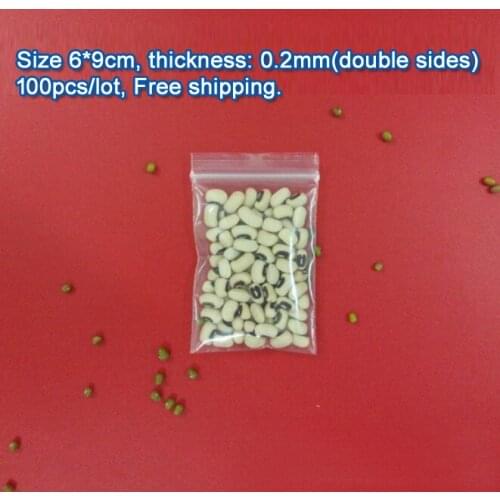 2000pcs DHL free shipping Transparent PE Zip Lock jewelry Gift Packaging Bags, 6*9cm clear plastic bags for jewelry storage