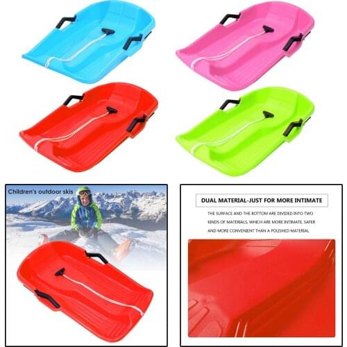 Durable Snow Sledge Grass Sand Sliding Boat Board Toboggan Snow Speeder Sled Flyer Flying Board Children Winter Outdoor Fun Toy